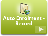 How is the Auto Enrolment record maintained in Portico HR?