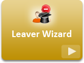 How do I mark an employee a leaver using the leaver wizard? 